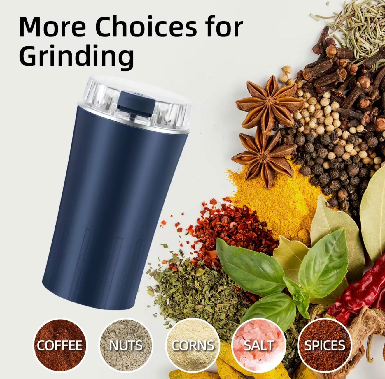 V.I.P Digital Presence UltraGrind grinder with stainless steel blade and ergonomic handle for precise grinding.