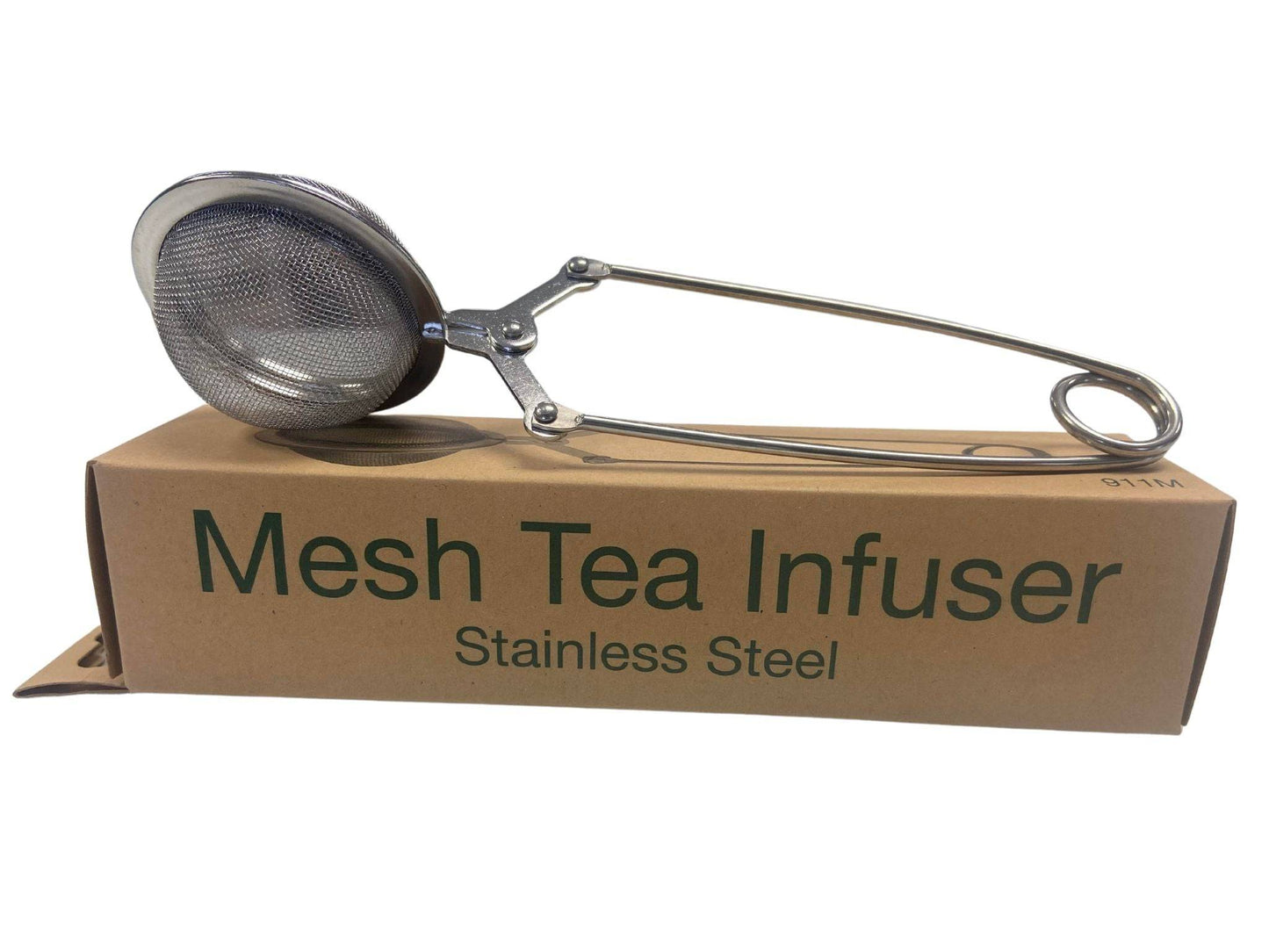 Country Life Natural Foods tea infuser with stainless steel mesh and handle, perfect for brewing loose leaf teas and infusions.