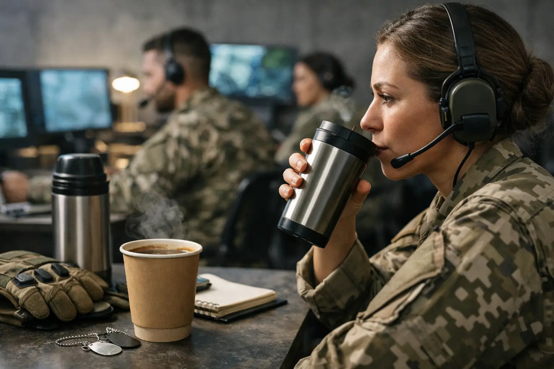 Coffee for Military Support Staff on Long Shifts