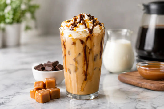 How to Make Fire Station Approved Caramel Chocolate Iced Coffee