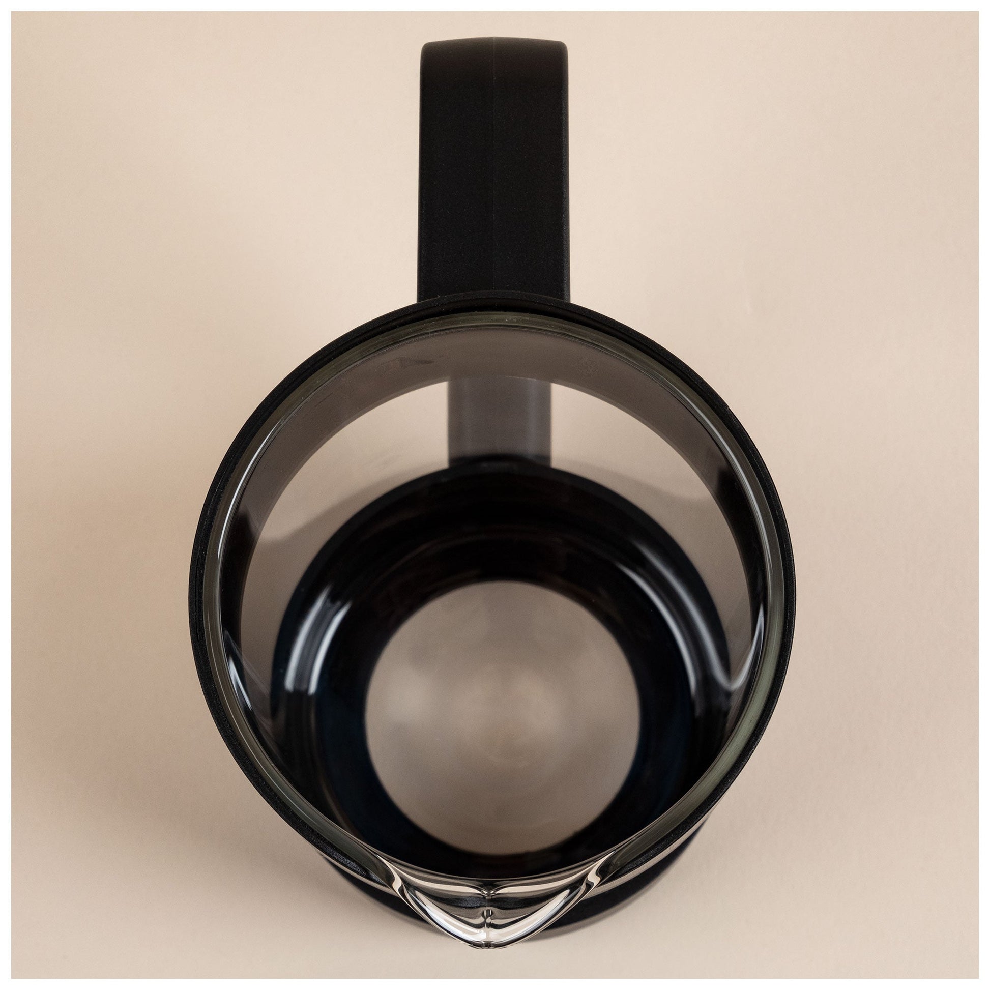 GreaterGood French Press serveware with "For the Love of Coffee & Paws" design, featuring glass body and metal handle for brewing coffee.