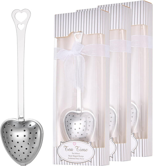 Heart-shaped tea infuser from Sage & Stone Apothecary, perfect for brewing loose leaf tea in a charming kitchen accessory.