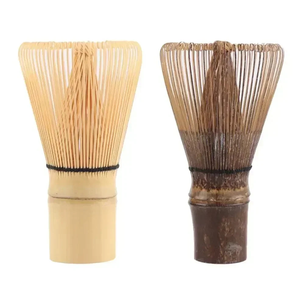 Perfecsy Japanese bamboo matcha whisk, practical tea tool with green tea and coffee brushes, ideal for matcha preparation and tea accessories.