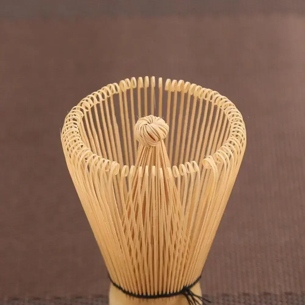 Perfecsy Japanese bamboo matcha whisk with green tea brush, used for preparing matcha and tea ceremony accessories.