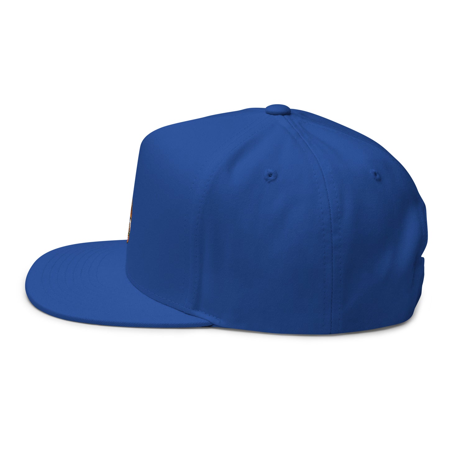 Black flat bill cap with embroidered logo from Code 3 Rescue Coffee and Tea, casual accessory with adjustable fit.