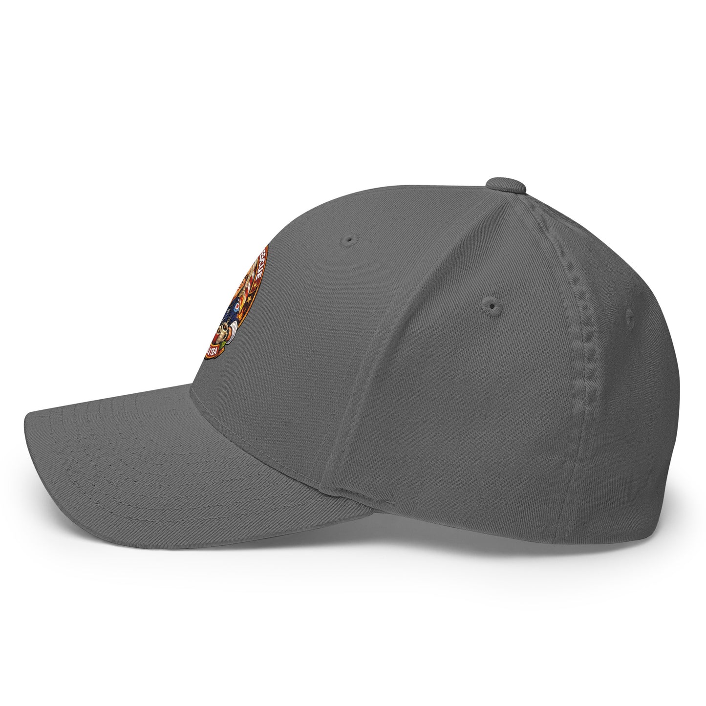 Green multicam structured twill cap with embroidery from Code 3 Rescue Coffee and Tea, featuring a curved brim and adjustable strap.