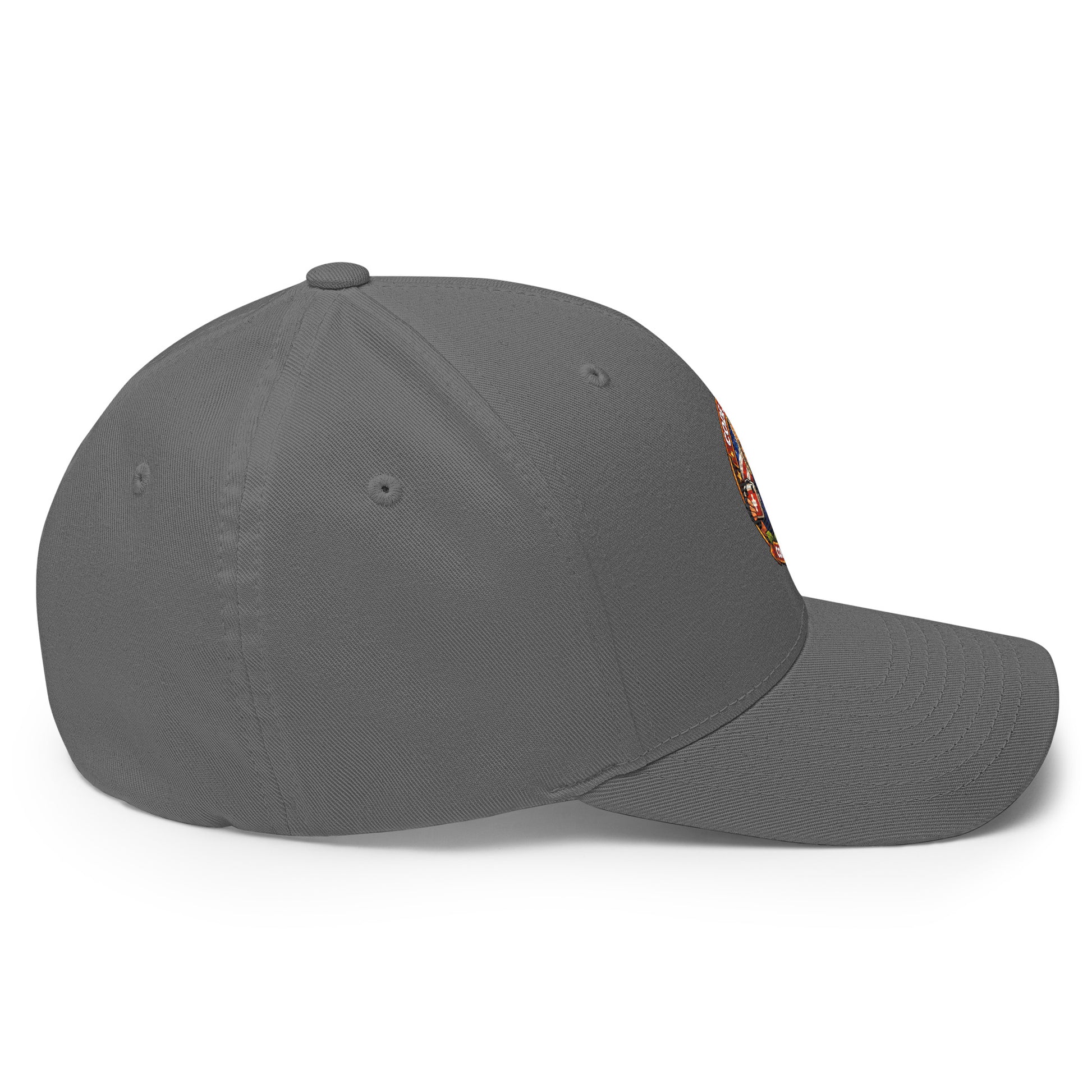 Structured twill cap with embroidery featuring the Code 3 Rescue Coffee and Tea logo in Multicam Green, size small.