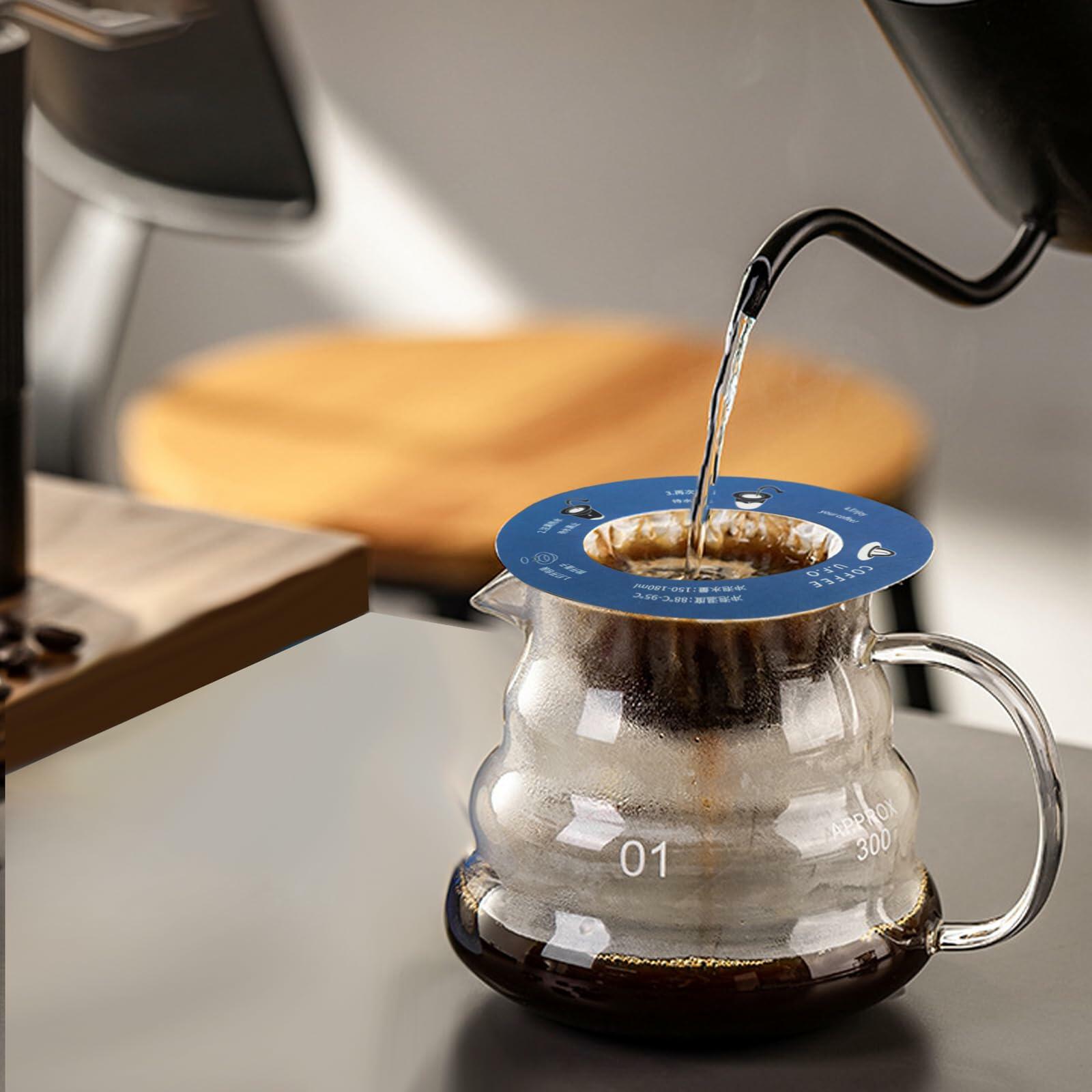 Deal US WCOINCIDENCY coffee filter pour over maker with lid, portable wood pulp filters, ideal for brewing coffee or tea.